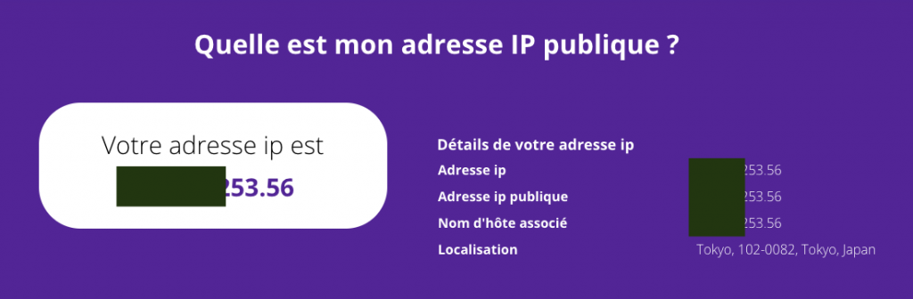 nouvelle adresse ip japonaise à Tokyo
