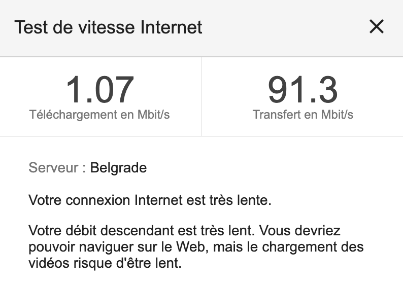 Opera test de vitesse Internet (partie 2) -packvpn