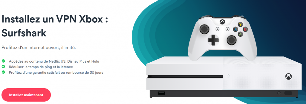 Surfshark -VPN pour la Xbox series